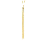 0.07ct 14k Yellow Gold Diamond Fringe Pendant